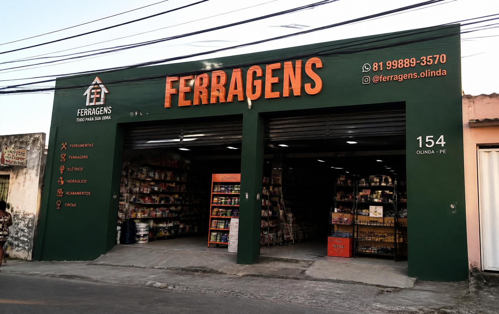 Fachada do Mercadao dos Parafusos em Olinda-PE